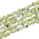 Chips stone kralen ± 5x8mm Prehnite - Tranparent crystal off white